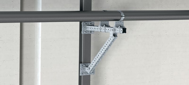 MI-SGC M16 Hot-dip galvanized (HDG) single beam clamp for connecting MI steel baseplates to steel beams Applications 1