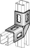 Connecteur à angle MQW-4-90 Angle à 90 degrés galvanisée pour le raccordement de profilés à entretoises MQ multiples