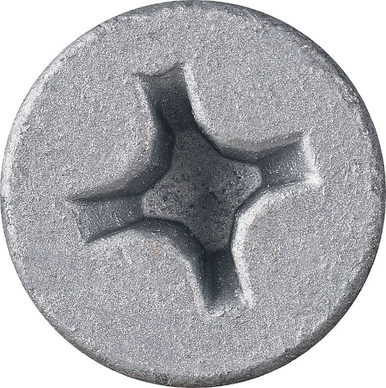 Vis à béton Kwik-Con+ à tête plate fraisée à empreinte Phillips Vis à béton haute performance polyvalente pour le béton et la maçonnerie (acier au carbone, tête plate fraisée Phillips)