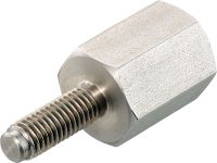 Saillies filetées (acier inoxydable) Étrier fileté mâle-femelle en acier inoxydable pour fixation à des poutres en acier revêtues de protection passive contre le feu (PFP)