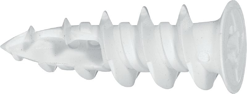 Cheville pour plaquiste en nylon HFP Cheville pour plaquiste en nylon autoperceuse, pour une fixation plus rapide, plus fiable et plus économique dans les cloisons sèches