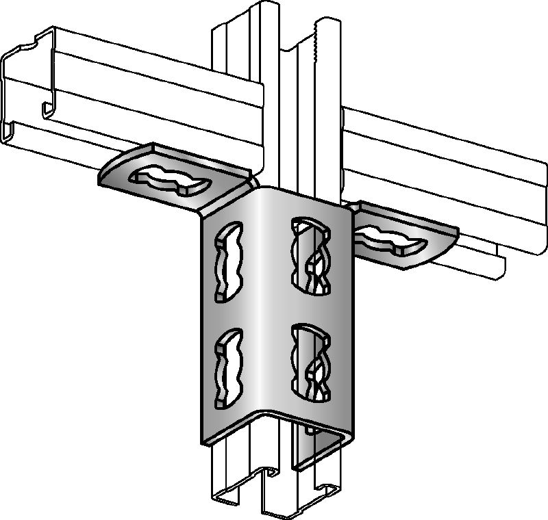 Bouton d'assemblage de rails MQV-2/2 D Bouton d'assemblage de rails souple galvanisé pour les structures bidimensionnelles