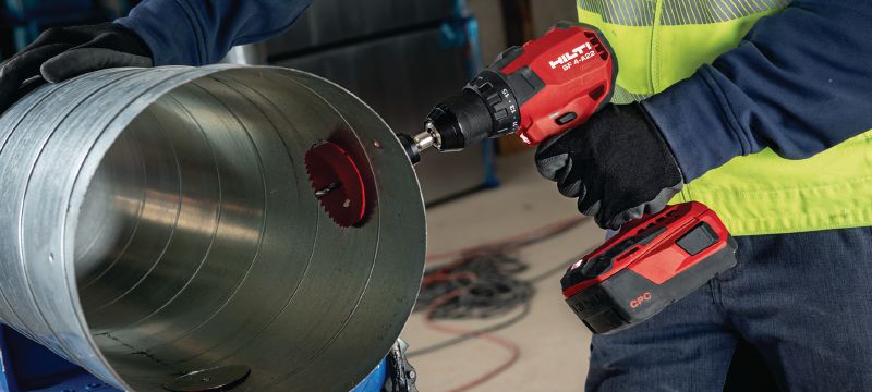 Visseuse-perceuse sans fil SF 4-A22 Perceuse/visseuse compacte à batterie de 22 V munie d'un moteur sans balai procurant un rendement supérieur pour les tâches légères ou dans les endroits difficiles d'accès Applications 1
