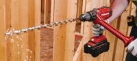 SF 10W-22 Cordless drill driver Cordless drill driver with higher torque which specializes in demanding applications in wood and other materials Applications 3