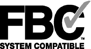                La mention « FBC™ System Compatible » indique que ce produit a été testé et qu'il fait l'objet d'un contrôle permanent afin de garantir sa compatibilité chimique avec les systèmes de tuyauterie FlowGuard Gold®, BlazeMaster® et Corzan® et les produits fabriqués avec la technologie TempRite®. Le logo FBC System Compatible, ainsi que FBC™, FlowGuard Gold®, BlazeMaster®, Corzan® et TempRite® sont des marques déposées de Lubrizol Advanced Materials, Inc. ou de ses filiales.            