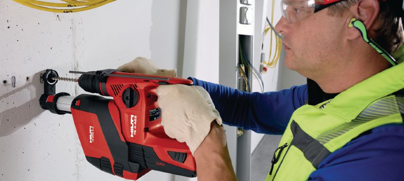 Perforateur sans fil TE 4-A22 Perforateur à batterie 22 V, avec poignée en D permettant un maniement supérieur dans les travaux en série Applications 1