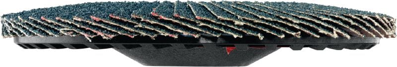Disque à lamelles convexes filetées AF-D PL SPX Disques à lamelles convexes à support plastique hautes performances avec filetage pour le ponçage grossier ou fin de l'acier inoxydable, de l'acier et d'autres métaux