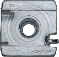 MQA-S Galvanized pipe clamp saddle for connecting threaded components to strut channels