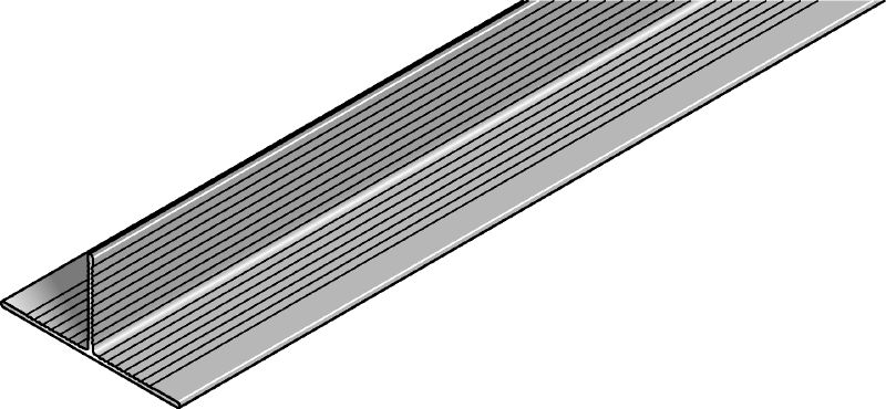 Rail MFT-T Rail en aluminium en forme de T pour l'assemblage de sous-structures de panneaux de façades verticales et horizontales