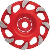 SPX Fine Finish Diamond Cup-Wheel (For DG/DGH 150) Ultimate diamond cup wheel for the DG/DGH 150 diamond grinder – for finishing grinding concrete and natural stone