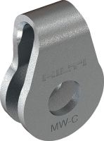 Attache pour plafond MW-C Attache à boucle multifonctionnelle pour fixer les systèmes de suspension à câble métallique MW sur n'importe quelle surface verticale, horizontale ou inclinée