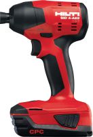 SID 4-A22 Impact driver Compact-class cordless 22V impact driver with 1/4 hexagonal click-in chuck for medium-duty applications in wood, metal and other materials