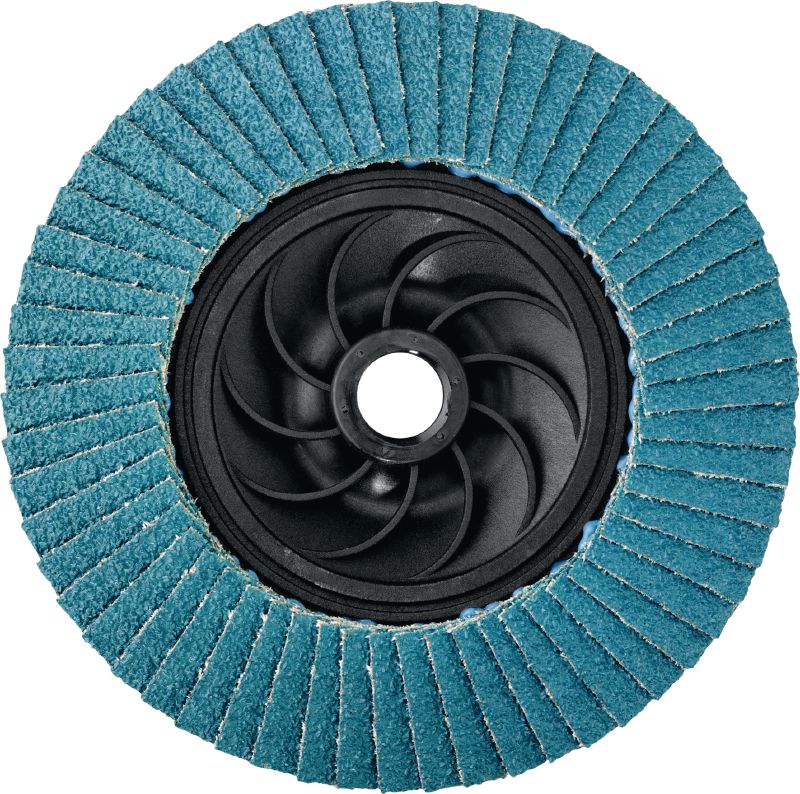 Disque à lamelles AF-D FT PL SP Disques à lamelles plates à support plastique de première qualité avec filetage pour le ponçage grossier ou fin de l'acier inoxydable, de l'acier et d'autres métaux