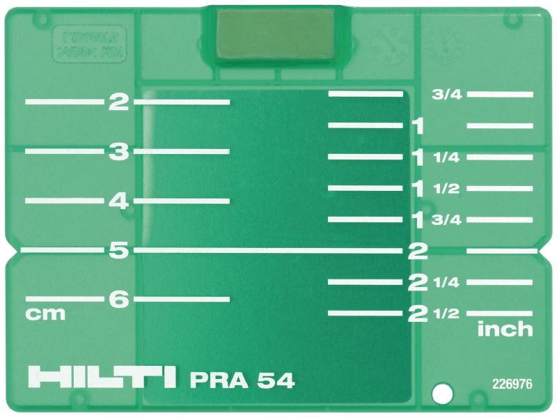 Target plate - imperial/metric PRA 54 