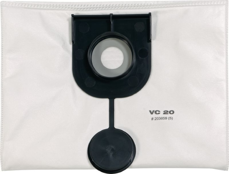 Sacs filtrants à poussière de VC 150-6 X (E) / VC 20-U [paquet de 5] 