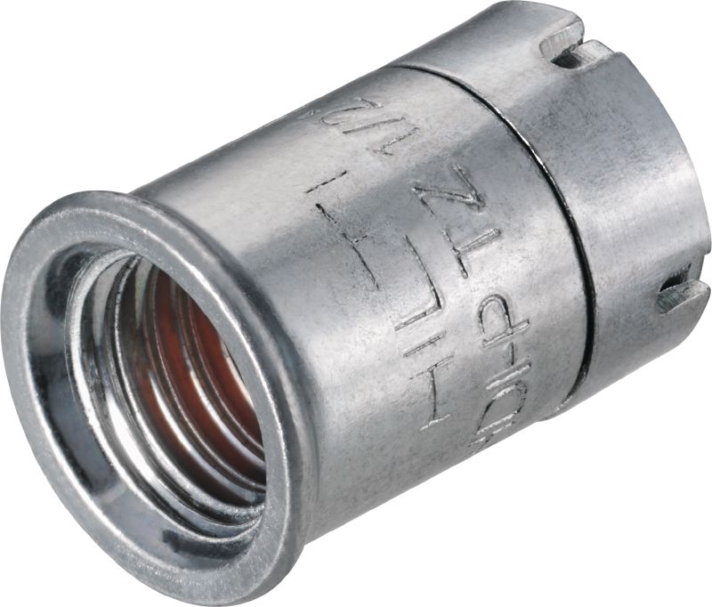 Cheville à expansion femelle HDI-P TZ Cheville à expansion femelle courte haute performance pour les faibles profondeurs d'implantation dans le béton fissuré et non fissuré, de même que pour les applications parasismiques