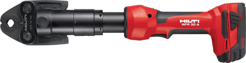 Sertisseuse NPR 32-A Outil de pressage sans fil 22V polyvalent pour les tuyaux métalliques jusqu'à 66,7 mm et les tuyaux en plastique jusqu'à 110 mm