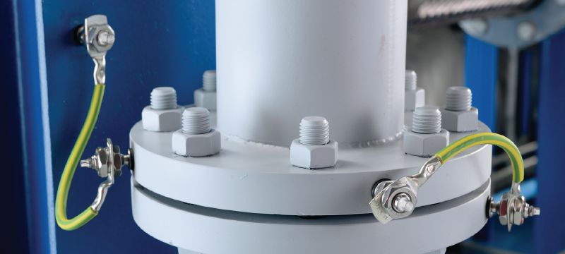 Goujon fileté S-BT-EF HL Vis de goujon fileté (acier au carbone, filetage métrique ou Whitworth) pour les connexions électriques sur l’acier dans les environnements fortement corrosifs Applications 1