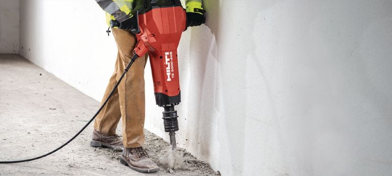 Burins pointus TE-H SM Embouts de burins pointus pour le piquage et le concassage du béton et de la maçonnerie à l'aide des outils de démolition TE 3000 ou H28 à attache de troisième génération Applications 1