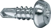 Vis de charpente auto-perceuses PPH SD Zi Vis à tête cylindrique bombée pour ossature métallique intérieure (zinguée) pour la fixation de poteaux sur rails
