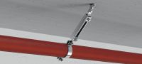 MQS-SP Galvanized pre-assembled pipe clamps with FM approval for seismic bracing of fire sprinkler pipes Applications 3