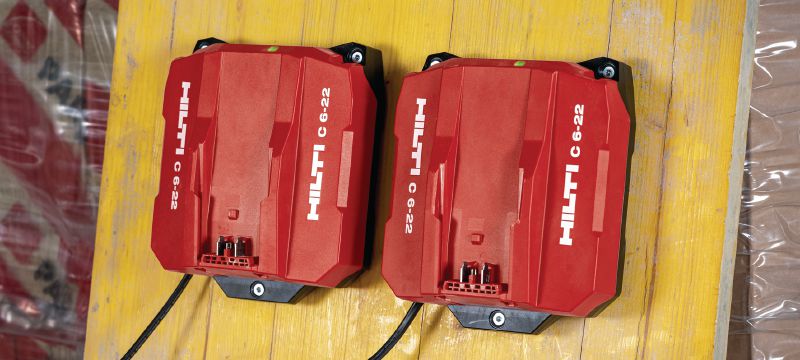 Chargeur rapide Nuron C 6-22 Chargeur haute vitesse pour toutes les batteries Nuron Hilti Applications 1