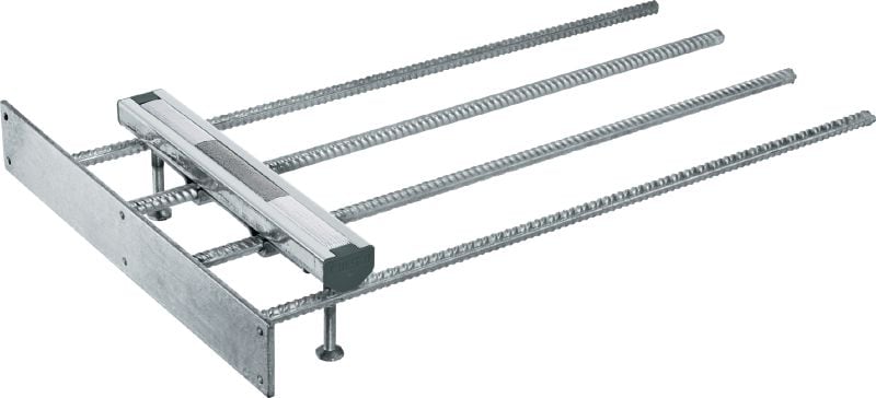 Rail d'ancrage de dessus de dalles HAC-V-T Rails inserts dentelés, de tailles et longueurs personnalisées, pour poses de dessus de dalle pour charges 3D