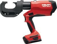 Pince à sertir à poignée pistolet NCR 120-A avec une pression de 12 tonnes Pince à sertir sans fil à poignée pistolet avec une pression de 12 tonnes et une capacité de sertissage jusqu’à 750 MCM (400 mm²)