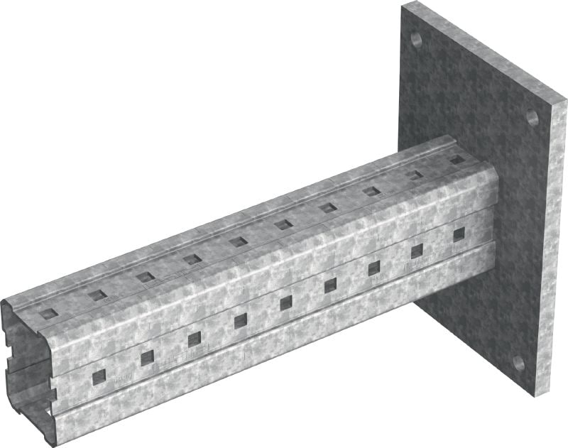 MIC-C120-DH Hot-dip galvanized (HDG) bracket to concrete for heavy-duty applications