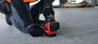 Laser multidirectionnel PM 30-MG Laser multiligne à 3 lignes à 360° pour les mesures de mise à l'aplomb, de mise à niveau, d'alignement et de mise à l'équerre Applications 1