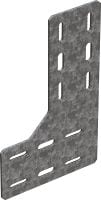 MT-C-GLP L A OC L-shaped flat connector plate L-shaped flat profile connector for assembling and bracing modular supports in moderately corrosive environments