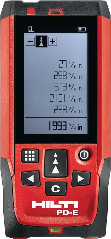 PD-E Laser meter Outdoor laser meter with integrated viewfinder for measurements up to 200 m / 650 ft