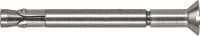 Cheville à expansion fraisée Kwik Bolt 3 SS304 Goujon haute performance disposant des homologations courantes pour le béton non fissuré (acier inoxydable 304, fraisée)