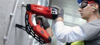 GX 3-ME Gas-actuated fastening tool Gas nailer with single power source for electrical and mechanical applications Applications 1