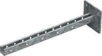 Support MT-BR-40 O4 OC Console double en C pour applications semi-intensive avec platine à quatre trous pour applications extérieures
