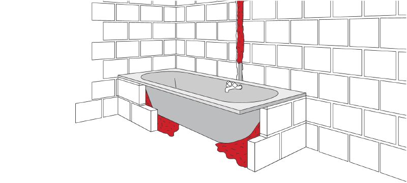 Mousse de calfeutrage isolante pour conditions climatiques extrêmes CF-I XTW Mousse isolante contre les intempéries idéale pour sceller les joints de porte et de fenêtre toute l'année Applications 1