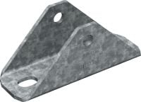 Raccord à jambe de force réglable MT-AB A OC Équerre réglable pour l'ancrage de rails à entretoises MT-40 et MT-50 au béton, pour une utilisation en extérieur à faible pollution