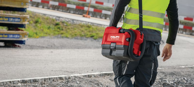 Aspirateur sans fil VC 75-1-A22 destiné aux chantiers de construction Aspirateur compact et sans fil destiné au nettoyage des chantiers de construction (sec), réservoir de 1 gallon Applications 1