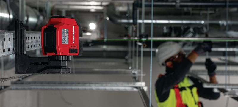 Laser ligne à faisceau vert PM 2-LG Laser à faisceau vert avec 2 faisceaux haute visibilité pour le nivellement et l'alignement Applications 1