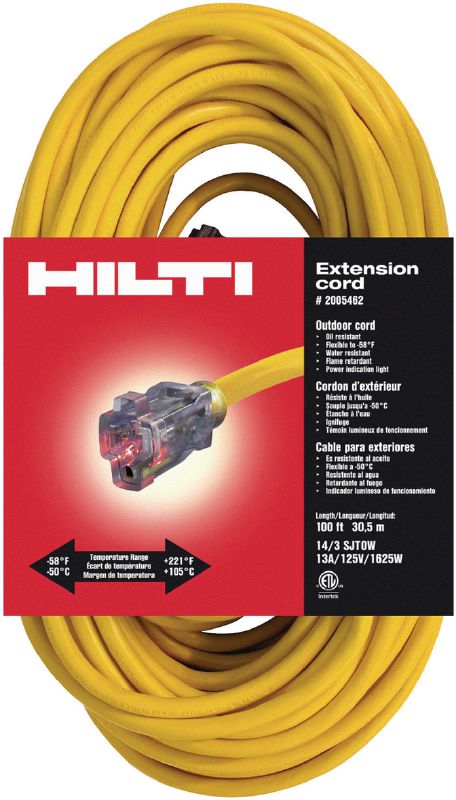 Heavy-duty extension cord 14/3X100 