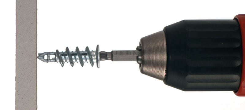 Cheville pour plaquiste en métal HSP Cheville pour plaquiste en métal autoperceuse, pour une fixation plus rapide, plus fiable et plus économique dans les cloisons sèches Applications 1