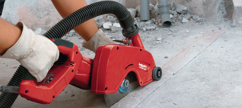 Tronçonneuse électrique DCH 300 Tronçonneuses électrique à main conçue pour scier le béton, la maçonnerie et le métal jusqu'à 120 mm d'épaisseur Applications 1