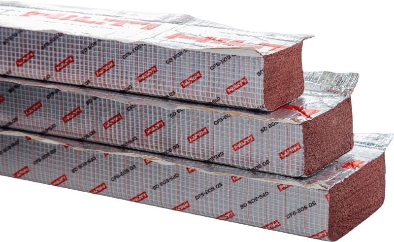 Périphérie des dalles CFS-EOS QS QuickSeal Solution de coupe-feu préformé pour sceller des joints à la périphérie des dalles – installation rapide, sans dégât et sans aérosol