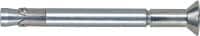 Cheville à expansion Kwik Bolt 3 à tête fraisée Goujon haute performance disposant des homologations courantes pour les fixations à ras dans le béton non fissuré (acier au carbone, fraisée)