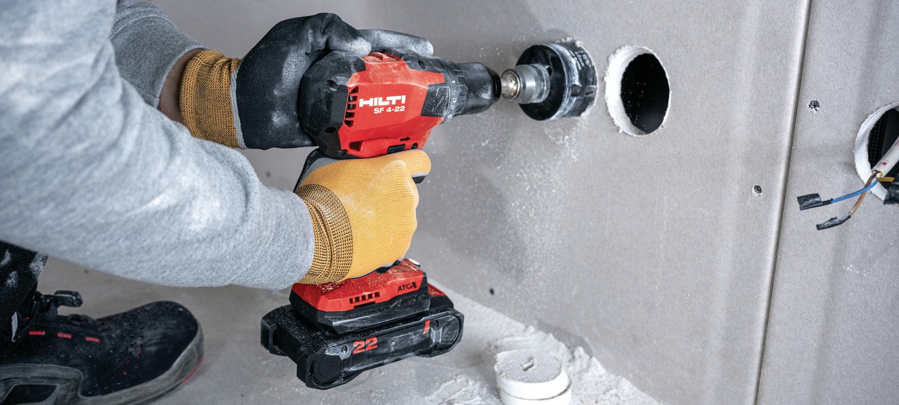 HILTI-Perceuse visseuse électrique sans fil SF 4-A22, outils électriques à  moteur sans balais, 2 vitesses, lithium-ion, travail du calcul