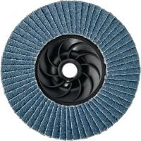Disque à lamelles convexes filetées AF-D PL SPX Disques à lamelles convexes à support plastique hautes performances avec filetage pour le ponçage grossier ou fin de l'acier inoxydable, de l'acier et d'autres métaux