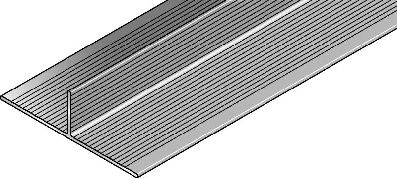 Rail MFT-T Rail en aluminium en forme de T pour l'assemblage de sous-structures de panneaux de façades verticales et horizontales