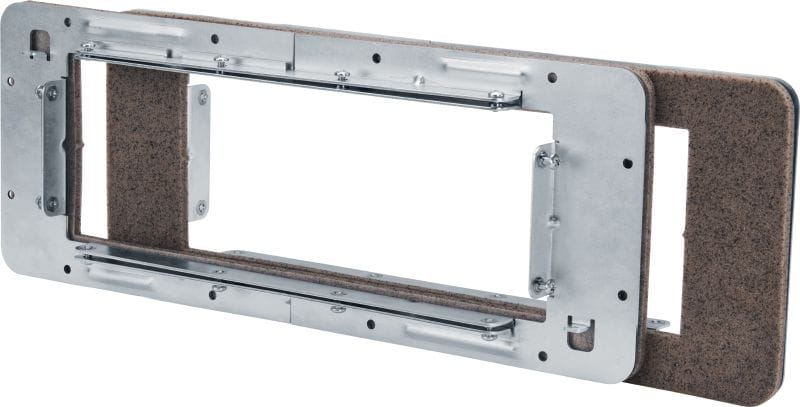 CFS-MSL GPR Retrofit Gangplate Surface-mounted gangplates for installing modular fire sleeves after drywall