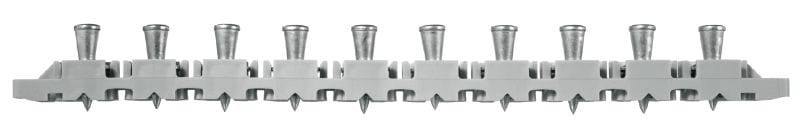 Clous pour tablier métallique X-ENP MXR (en bande) Clous en bande pour la fixation de terrasses métalliques sur des structures métalliques à l'aide de cloueurs à poudre verticale