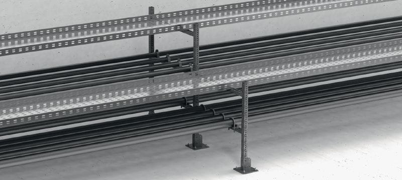 Rail lourd MT-70 OC (extérieur) Profilé carré, pour une utilisation en milieu extérieur avec faible pollution Applications 1